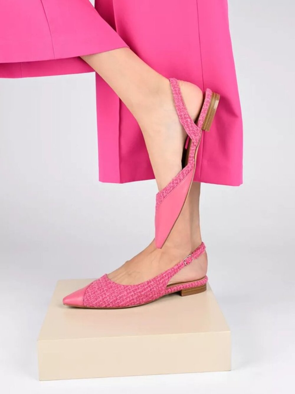 Journee Collection Women's Daphnne Flat Pink 8 NEW In Box NWB